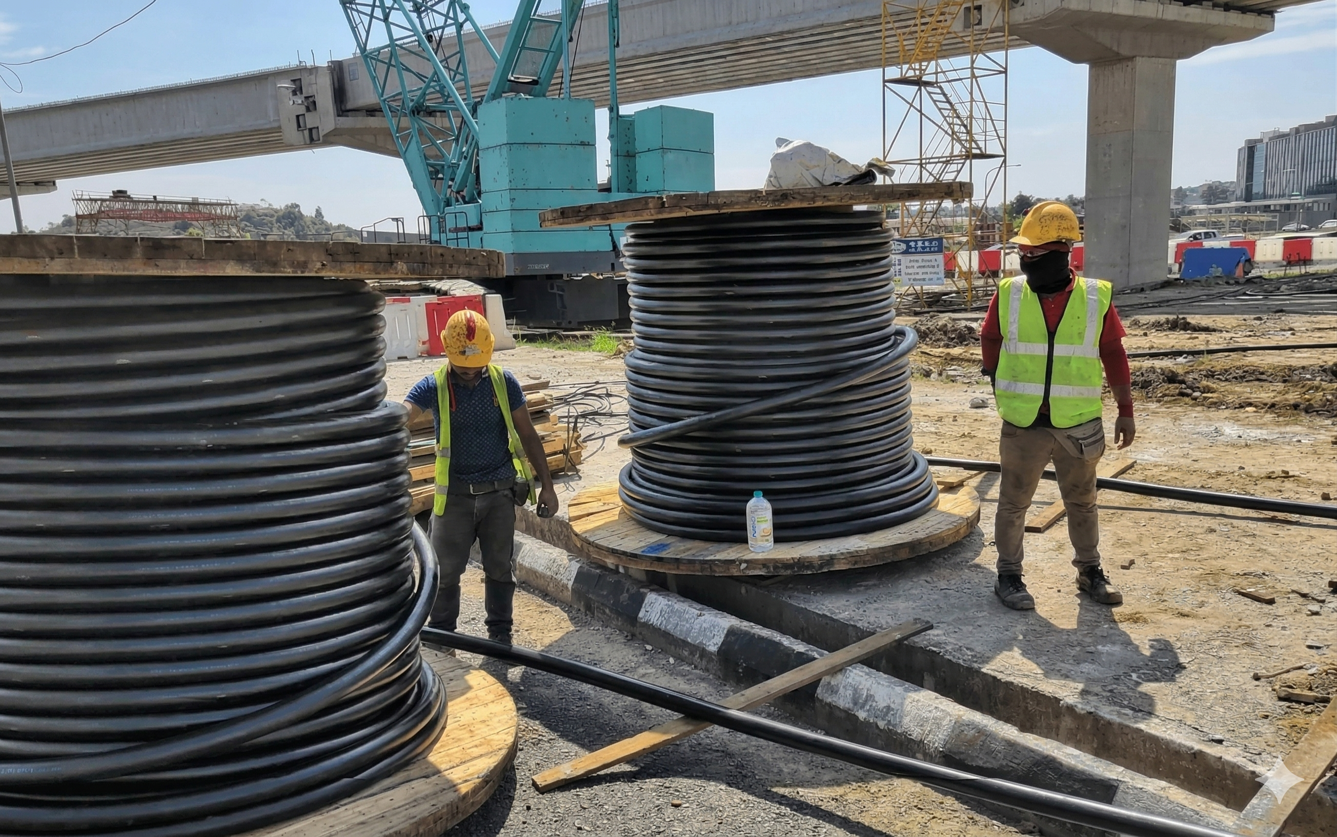 Transmission cable deployment works