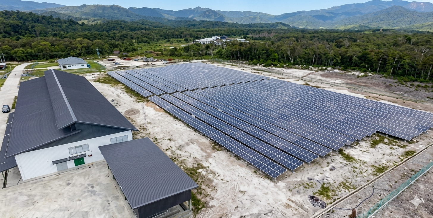 Large-scale solar facility